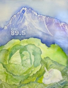Pioneer Peak and big cabbage