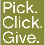Pick, Click, Give Logo